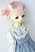 Jusuns BJD Wigs JD466 Cute Pony Mohair Doll Wigs 1/8 1/6 1/4 1/3 BJD Doll Accessories (Pink, 8-9inch)