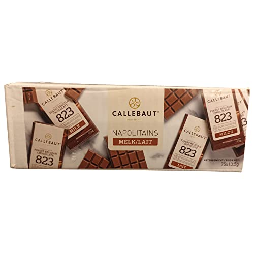 Legendary und Callebaut Napolitains feinste Belgische Vollmich 823 Schokolade 33,6 % Kakao, mundgerechte 13,5g Täfelchen…