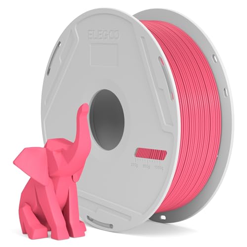 Image of ELEGOO PLA Basic Filament with Reusable Spool Hot Pink 1KG, 1.75mm PLA 3D Printing Filament 2.2lbs High Dimensional Accuracy, Easy Installation Detachable Spool Fits for Most 3D Printers