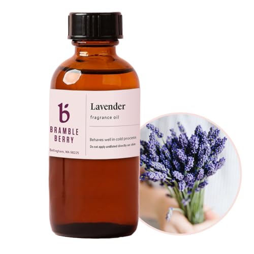 Image of Bramble Berry Lavender Fragrance Oil 2 oz | Calming Floral Scent for Soap Making, Candles, Lotion, Bath Bombs & Perfume | Skin Safe, Vegan, Paraben & Phthalate Free, DIY Craft Essential