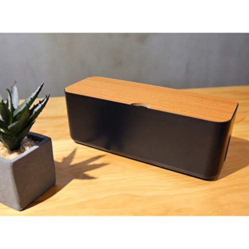 Baoblaze Caixa organizadora de cabos, caixa de armazenamento de cabos de gerenciamento de fios, caix