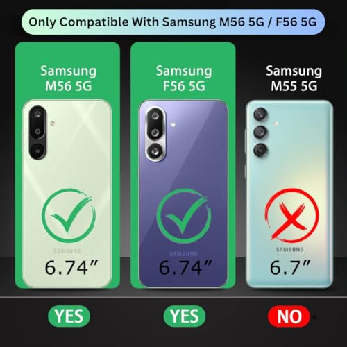 Image of Back Cover Case for Samsung Galaxy F56 5G | 360 Protection Mobile Phone Case | Mag-Safe | Camera Protection | Samsung Galaxy F56 Back Cover | Samsung Galaxy F 56 5+G - Black TPU + PC