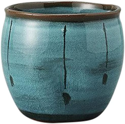 せともの本舗 Set of 10 Rock Cups, Poppusa Shochu Cup, 3.5 x 3.5 inches (9 x 8.9 cm), 6.8 fl oz (200 cc), Soil, Restaurant, Inn, Japanese Tableware, Restaurant, Commercial Use, Tableware