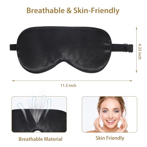 4-Pack-Super-Soft-Silk-Sleep-Mask-100-Blackout-Zero-Eye-Pressure-Blindfold-with-Adjustable-Strap-Travel-Eye-Covers-Black-Pink-Blue-Purple