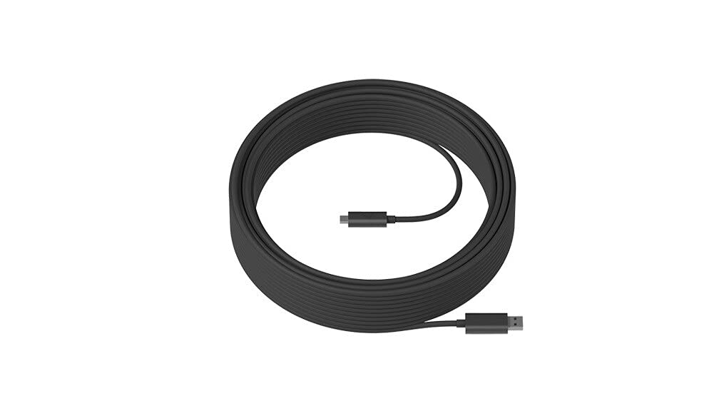 Logitech Strong - UsB-Kabel - Usb Typ A (m) Zu 24 Pin UsB-C (m) - Usb 3,2 - 45,0m - Active Optical Cable (aoc), Plenum - F?r Room Solution Huddle, la
