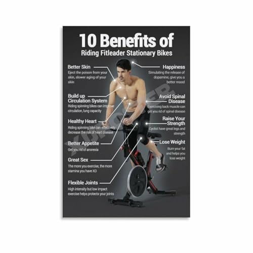 10 Benefits of Riding Fitleader Stationary Bikes Poster Home Gym
