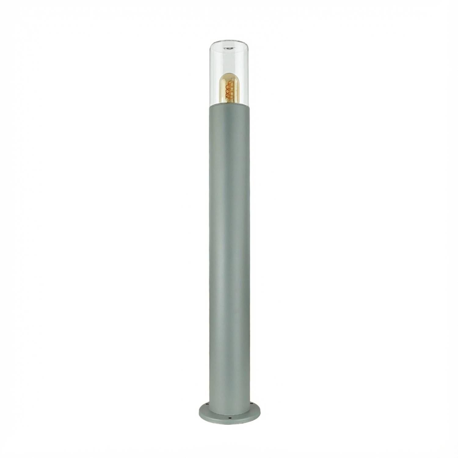 Lampione a paletto in alluminio pressofuso IP44 altezza 80 cm E27 grigio moderno lampada da vialetto luce da esterno illuminazione giardino