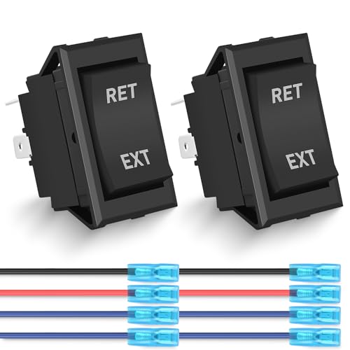 Image of Nilight 2PK Reverse Polarity Toggle Switch 12V 20A 4Pin DPDT W /Wires Jack