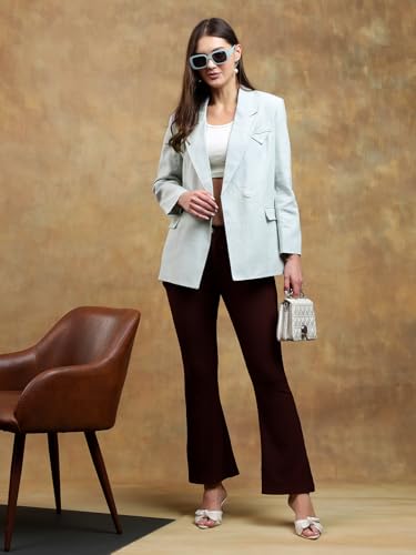 Image of KOTTY Womens Cotton Blend Standard Length Elegant Style Coat - Classic Style with Modern Detailing