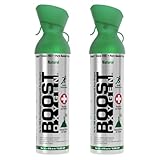 95% Pure Oxygen Supplement, Portable Canister of Clean Oxygen, Increases Endurance, Recovery, Mental Acuity and Performance (10 Liter Canisters, 2 Pack, Natural)