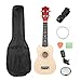 Instrument gitarowy dla dzieci zabawka mała drewniana gitara 53 cm kolor ukulele sopranowe ukulele brytyjska stalowa gitara z progami 12 ze stroikiem noszenie prezent dla dzieci dorosłych początkujących (kolor: Jak pokazano, rozmiar: 53 cm)