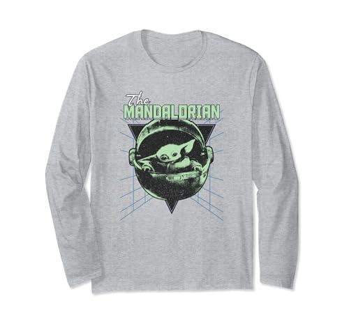 Grogu T-shirt manches longues imprimé vintage stroller coton confortable