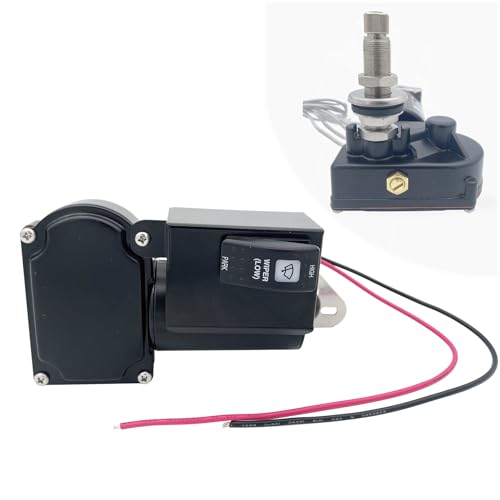 Image of Windshield Wiper Motor 12V 80 Degree Wiper Motor Replaces 34000 30991 WWF12C18 Series Wiper Motor - MRV and Automotive Boat Applicable (TF-C4000-S)