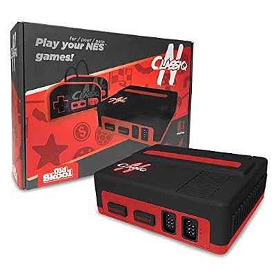 Old Skool CLASSIQ N Console Compatible with NES - BlackRed Clone System