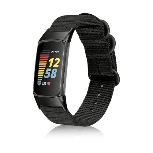 SUGARJAR �i�C�����r���v�o���h Fit bit Charge 6/5�Ή� ���� ���߉\ �ʋC�� �����p�X�|�[�c�X�g���b�v �X�e�����X�X�`�[�������O�N���X�v�t�� ���[�N�A�E�g&��������p ���f�B�[�X �����Y, �u���b�N