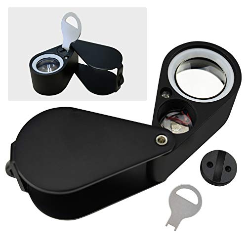 Danoplus KIB-246 10X Magnifier Jewelry Loupe Led Uv 21Mm Triplet Lens Optical Glass Pocket Gem Magnifying Tool Jeweler thumb #7
