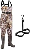 KOMEX Chest Waders, Waterproof Fishing Waders with Wading Belt and Thickened Boots Breathable Nylon