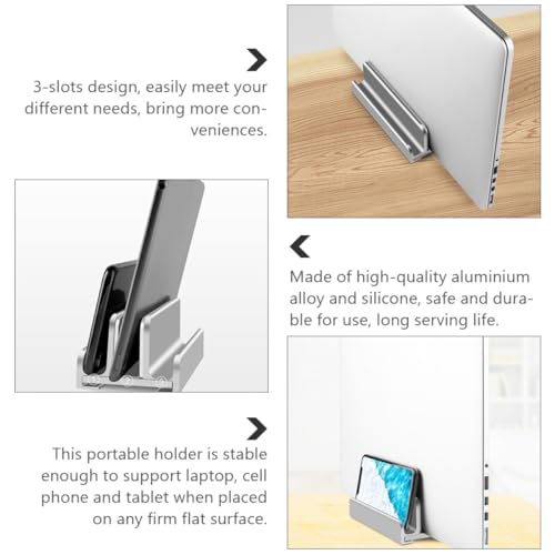 Soporte vertical ajustable de aluminio para laptop PRETYZOOM miniatura 7