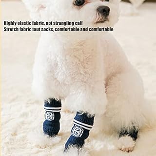 4Pcs Dog Elbow Protector, Dog Elbows Protector Dogs Legs Socks Knitted Leg Warmer Wraps Pet Elbow Protective Sleeve for Small Medium Pets (XL)