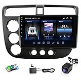 Haudio Double Din Car Stereo for Honda Civic 2001-2005 - 9' HD Touchscreen Car Radio with Apple CarPlay/Android Auto, Backup Camera, Bluetooth 4.1, Mirror Link, 2+64GB, WiFi/FM/AM