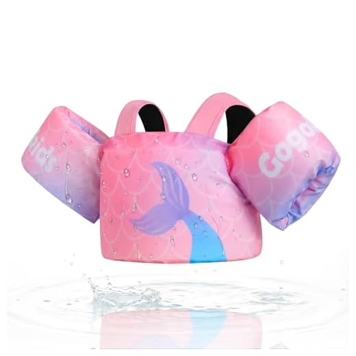 Toddler Swim Vest, Kids Swim Vests, Toddler Floaties for Girls and Boys 20-30-40-50 pounds, Pool Floats Jackets with Water Wings and Shoulder Strap for 2-6 Children