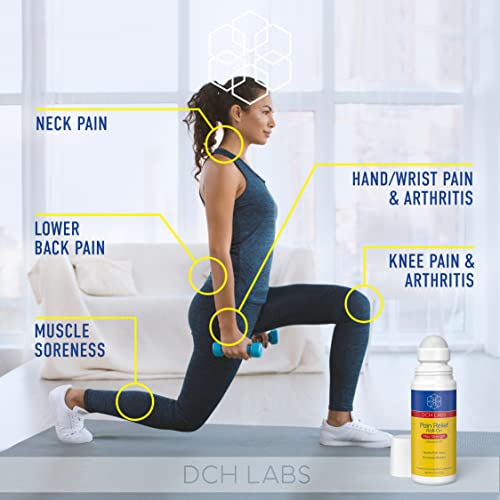 Dch Labs Maximum Strength Pain Relief Roll-On, 4% Lidocaine, Numbs Pain Away, Nerve Pain, 2.5Oz (2 Pack) #TOP3