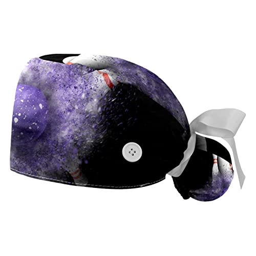 Boule de bowling casquettes de travail contre la transpiration JDEZ réglables