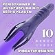 PINTLE Neuer Automatische Masturbatoren 6-Tentakel Penis Trainer Eichel Stimulator Taschenmuschi Penis Handheld Penis Trainer Massager für Männer mit 10 Vibrationsmodi, Sexspielzeug für Mann und Paar