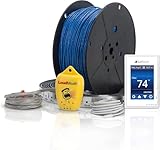 SunTouch WarmWire Electric Floor Heating Kit, 60 Sq. Ft., (120V) with Command Touch Programmable Thermostat