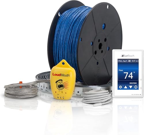 SunTouch WarmWire Electric Floor Heating Kit, 60 Sq. Ft., (120V) with Command Touch Programmable Thermostat