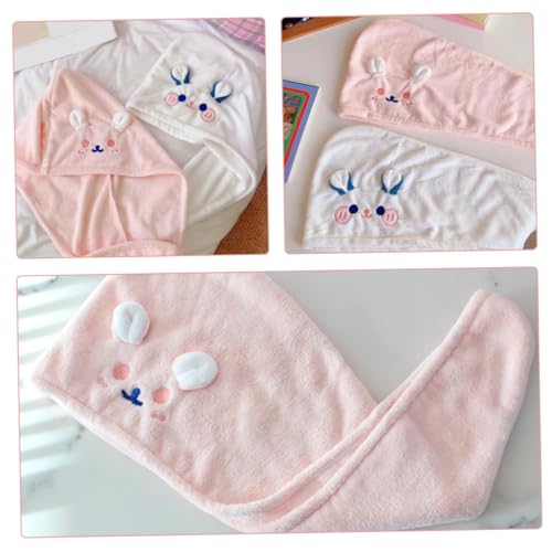 DOITOOL Touca De Cabelo Seco 2 Peças Turbante De Cabelo Toalha De Secagem Rápida Toalhas De Cabeça P