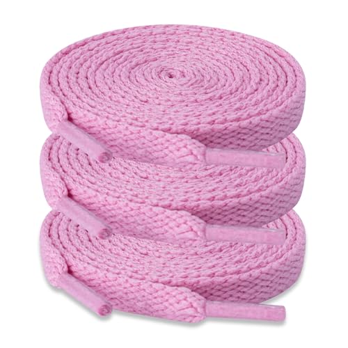 Image of ZHENTOR 3 Pair Flat Shoe Laces for Sneakers, Shoelaces for Sneakers Athletic Running Shoes Boot Strings