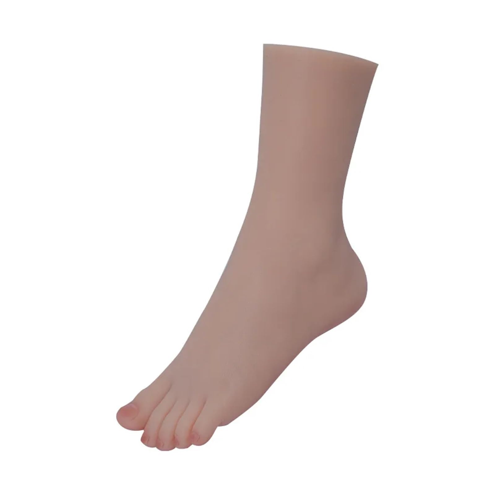 Silikonowy Model stopy fałszywe kobiece paznokcie praktyka manekin stopy fetysz dla Footjob buty skarpetki wyświetlacz biżuterii mały rozmiar ZH2800(Single Left Foot)