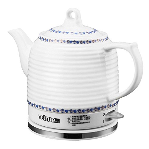 QMMCK Ceramics - Hervidor eléctrico automático (1,2 L) FULLOFGOLD dorado