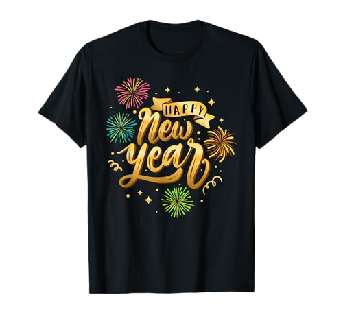 Pretees New Year Theme T-Shirt, Men's Unisex Black Solid Animal Print Crew Neck Short Sleeve Classic Fit T-Shirt, Small