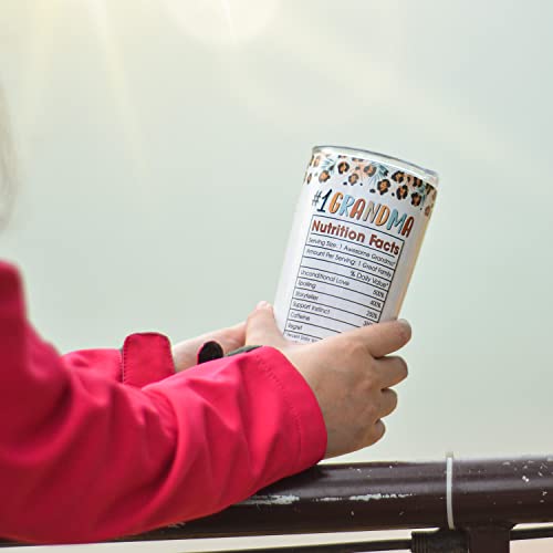 365Fury Gifts For Grandma - Grandma Gifts From Granddaughter, Grandson, Grandkids, Grandchildren - Grandma Birthday Gifts, Mothers Day Gifts - Grandmother Gift Ideas - 20Oz Tumbler & Keychain Gift Set #TOP7