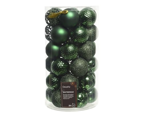 Box 37 Sfere D 6 Cm Mix Pine Green