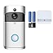 Produktbild M-TOP Gegensprechanlage WLAN Funk, Video Türklingel WLAN Alexa, Türsprechanlage mit Kamera, 720p HD Videosprechanlage mit Bewegungsmelder, Nachtsicht, Zwei-Wege-Audio, Doorbell CameraSilver-8 GB