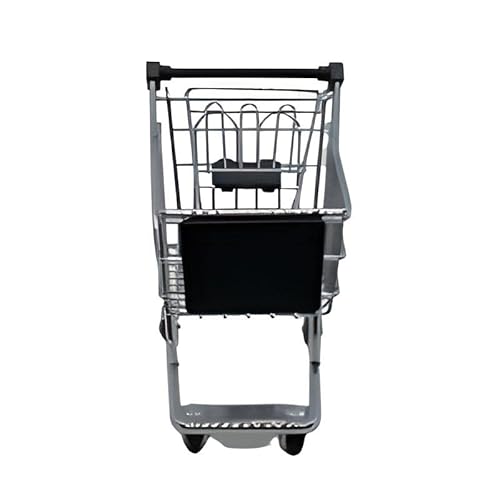 Mini Carrinho de Compra Preto Supermercado Porta Treco Decor