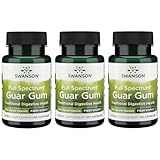 Swanson Full Spectrum Guar Gum 400 mg 60 Caps (3 Pack)