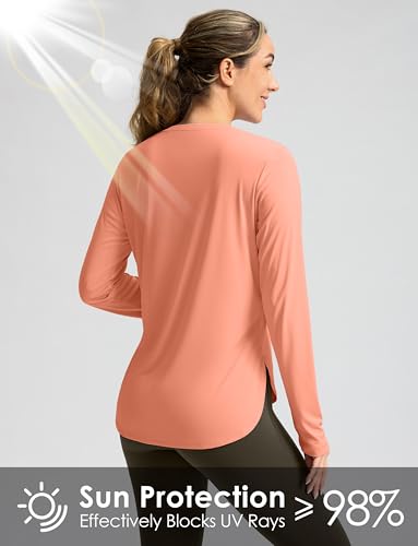Image of Women's Sun Shirts UPF 50+ Long Sleeve UV Protection Shirt Lightweight Quick Dry Workout Hiking Tops for Women