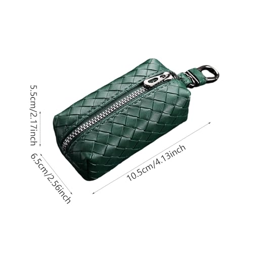Small Wallet Purse Car Key Case Fashionable Woven Change Pouch for Commuting3