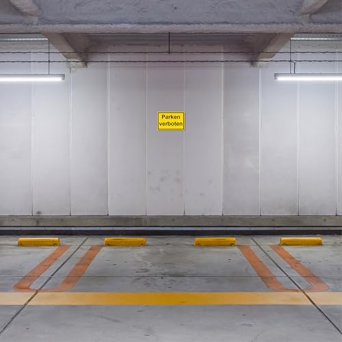 STROBO 2 Stück \Parken verboten\ Hinweisschild | Stabile 3mm Hartschaumplatte als 30x20cm Schild mit UV-Schutz für den Außenbereich