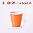 HAOZAN 100ct 2oz. Mini Orange Shot Cups, Disposable and Small Size Perfect for Party, Tastings, Sample and More