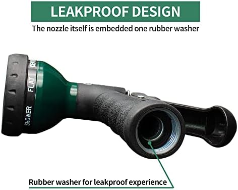 AUTOMAN Garden Hose Nozzle, Metal Water Spray Nozzle — view 3