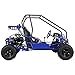 HHH Gokart GK125 is a125CC Gokart Fully Automatic Gas 2 Seater Kandi Mini Raptor gokart with Reverse for Youth (Blue)
