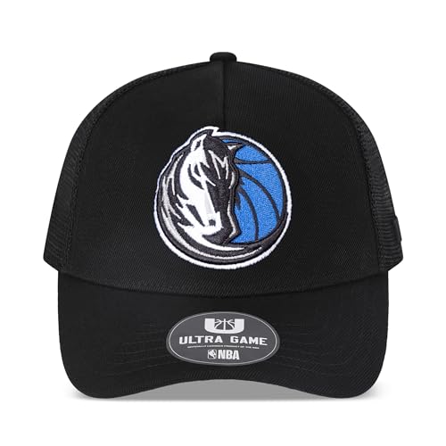 Image of Ultra Game Men's NBA Official Snap Back All Around The World Trucker Baseball Cap Hat