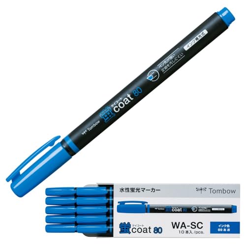 青 蛍光ペン Amazon.co.jp: トンボ鉛筆 蛍光ペン 蛍コート80 青 (強いペン先