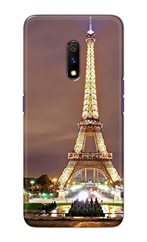 Image of PRINTFIDAA Lovers Famous Place Eiffel Tower in Paris Printed Designer Hard Case for Realme X /Oppo K3, RMX1901 Back Cover -(e) RPM1009