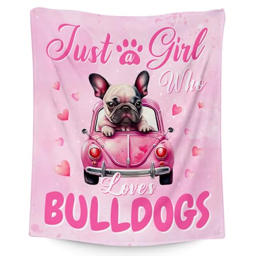 UNIKITTY French Bulldog Blanket Gifts, Frenchie Gift, Kids Blanket for Dog Lovers, 40